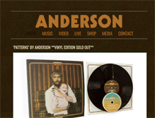 Tablet Screenshot of andersonsongs.com